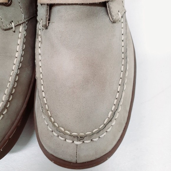 Sebago Ryde Suede Nubuck Leather Lace Up Chukka Boots Mens 9 M Gray Sage w/  Tan main image 12